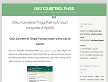 Tablet Screenshot of obatkolesteroltinggi.biz